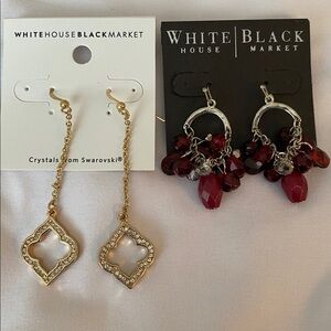 NWT 2 pairs of WHBM earrings